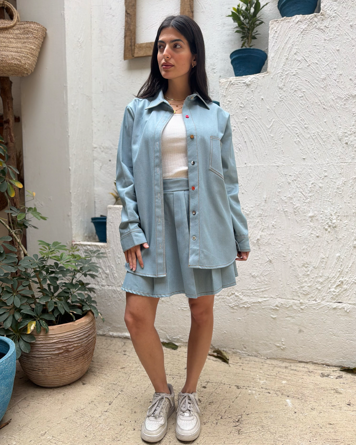 Light Denim Oversized Shirt