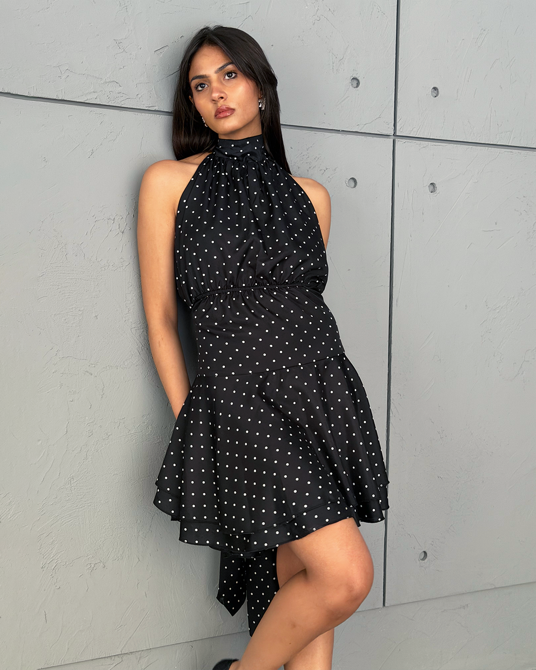Black Polka Dot Dress