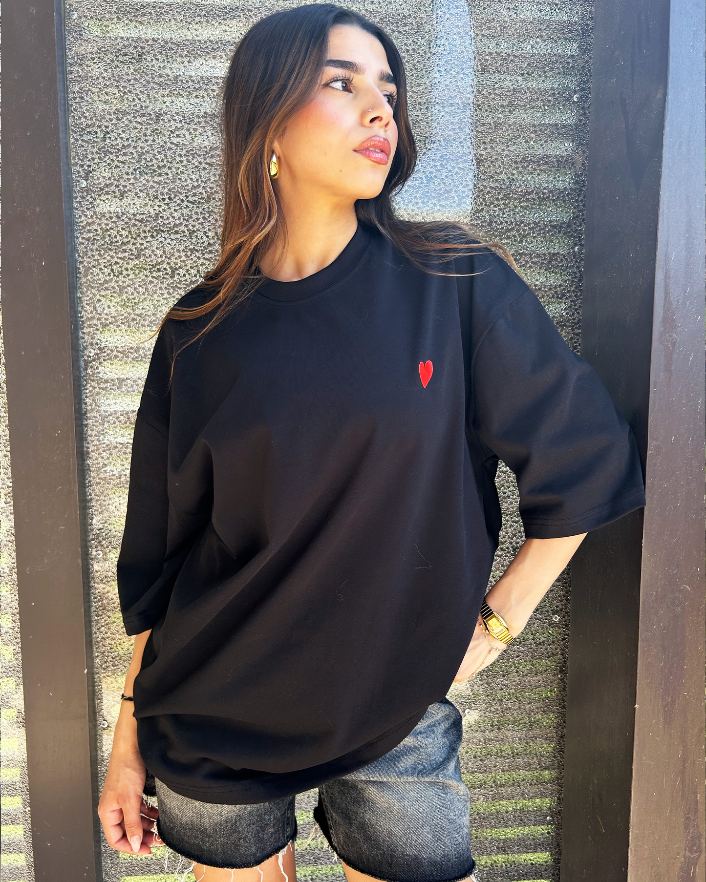 Black Heart Oversized T-shirt
