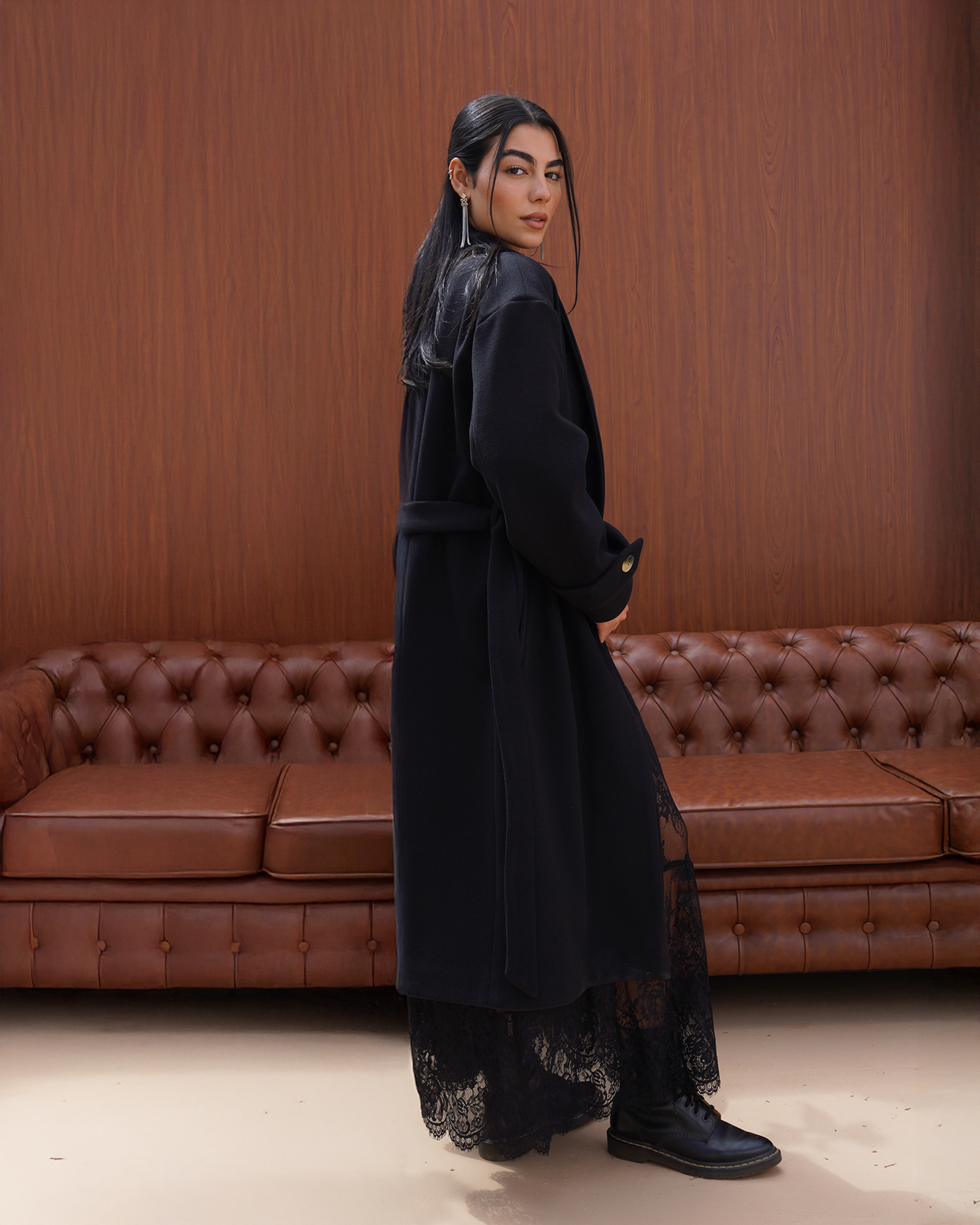 Black Wrap Coat