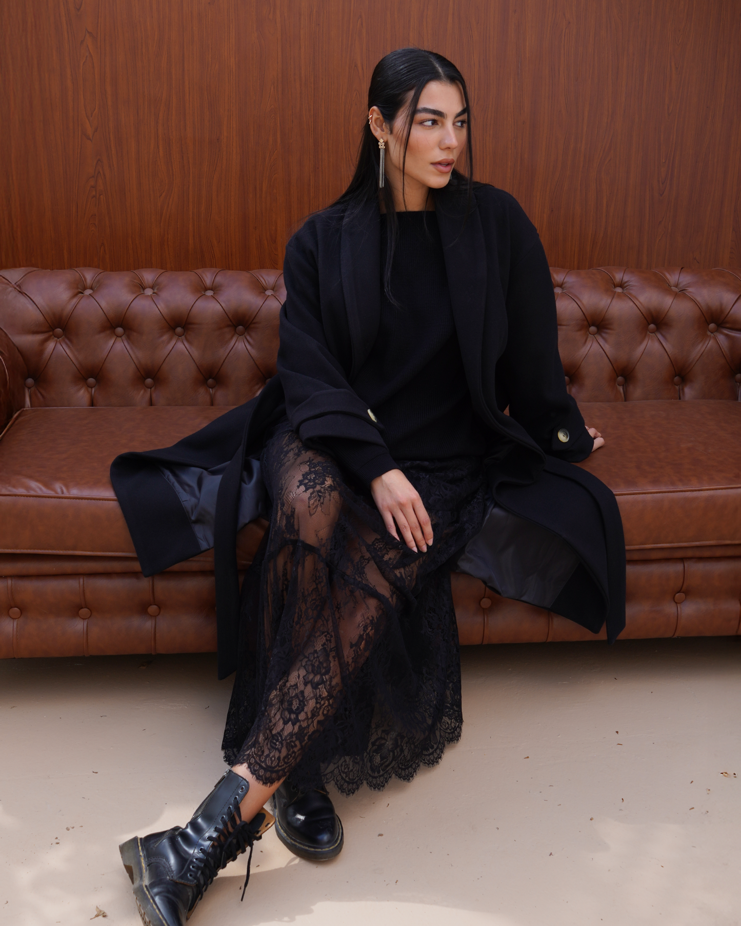Black Wrap Coat