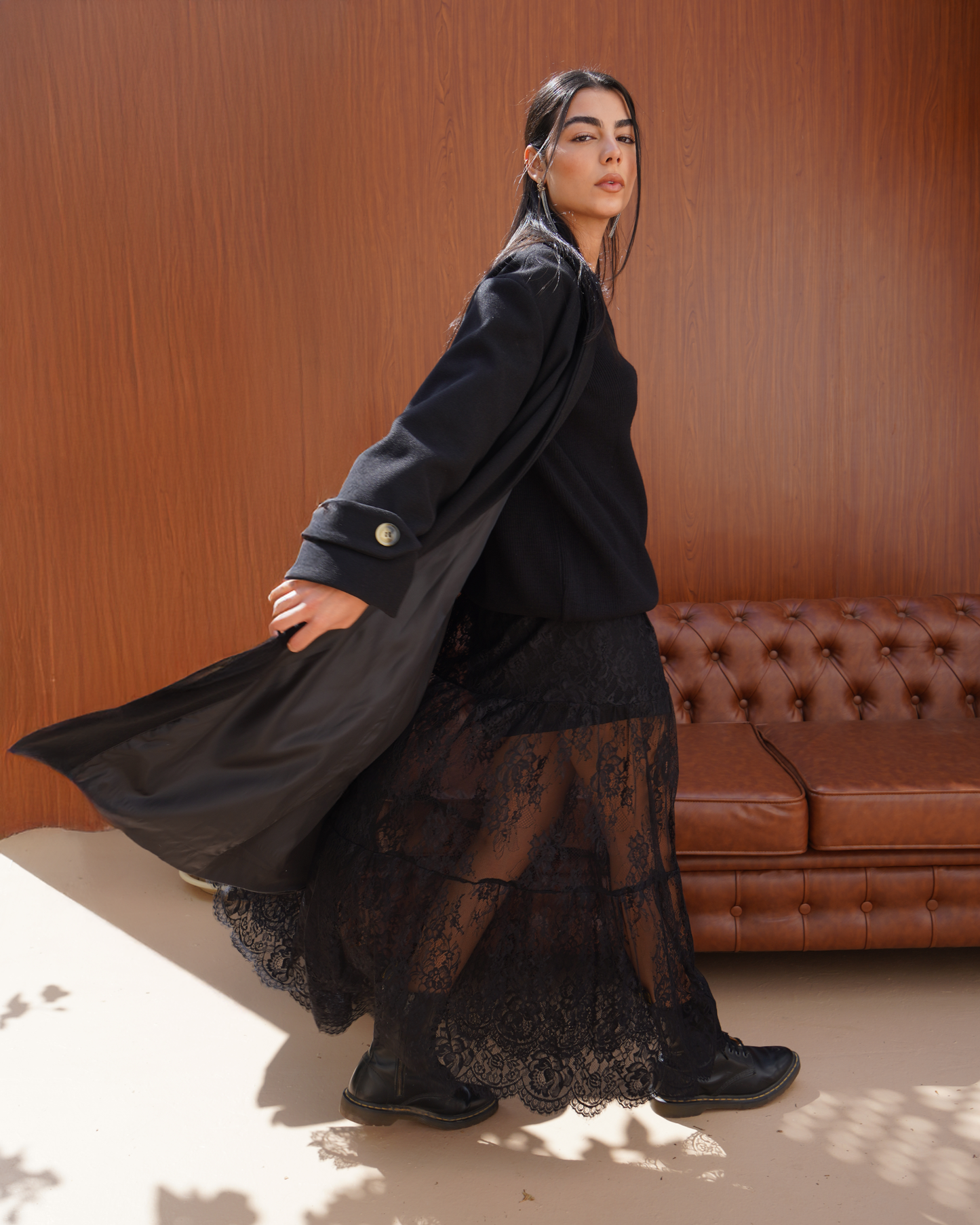 Black Wrap Coat