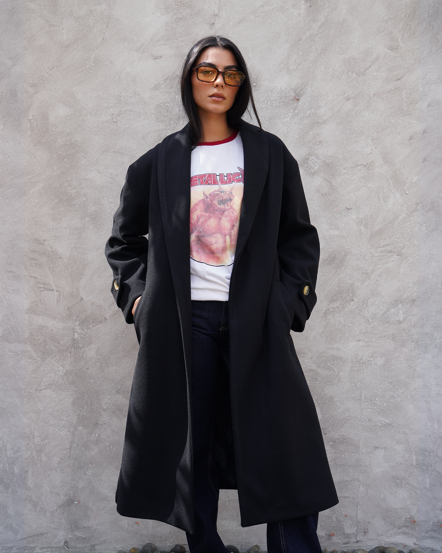 Black Wrap Coat