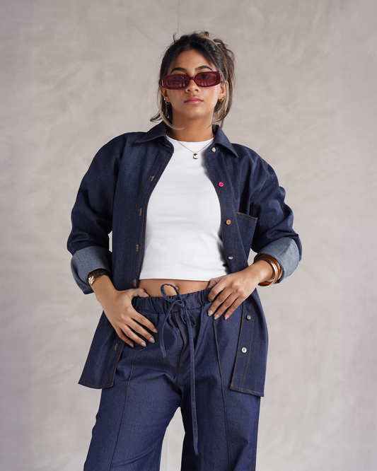 Dark Denim Oversized Shirt