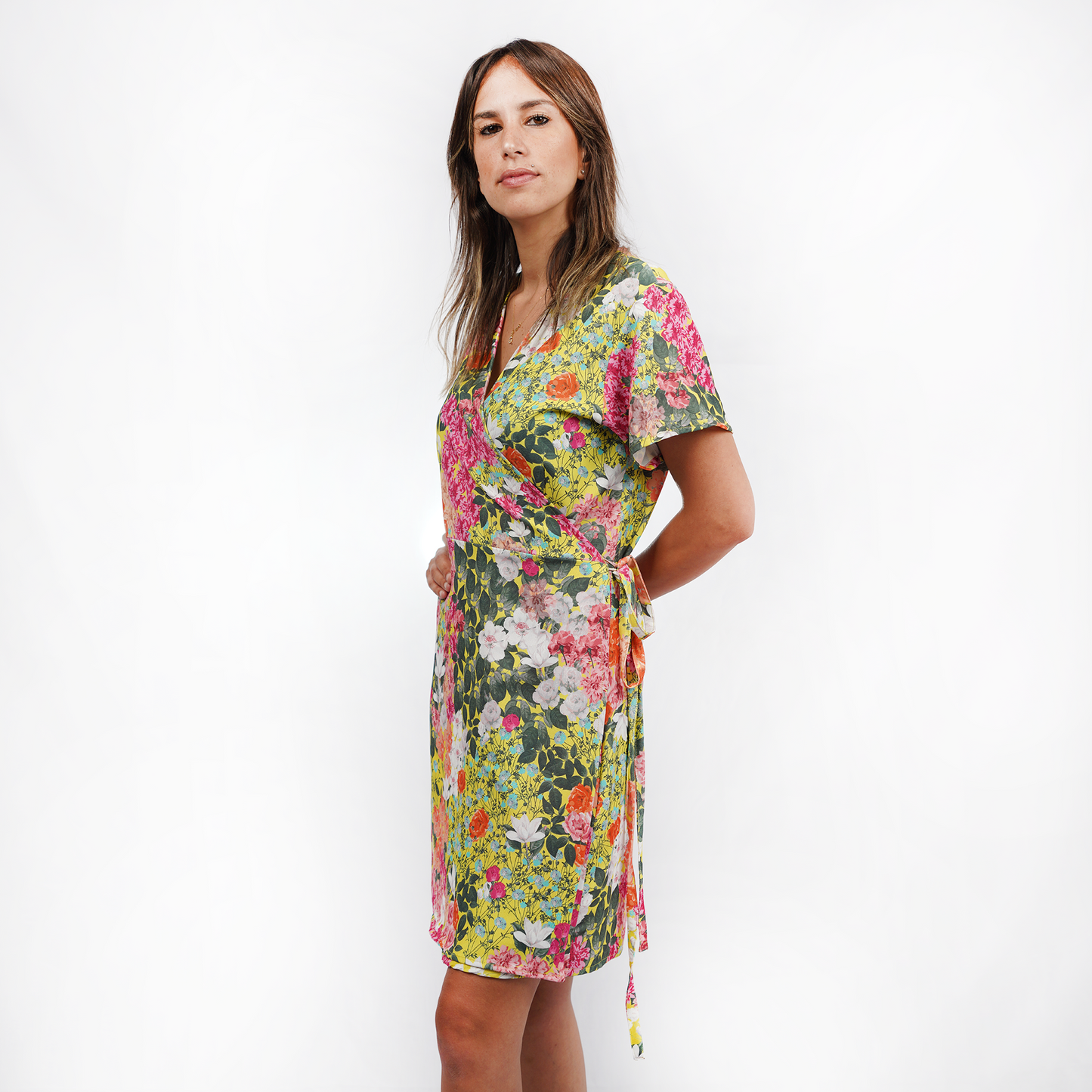 Summer Garden Wrap Dress