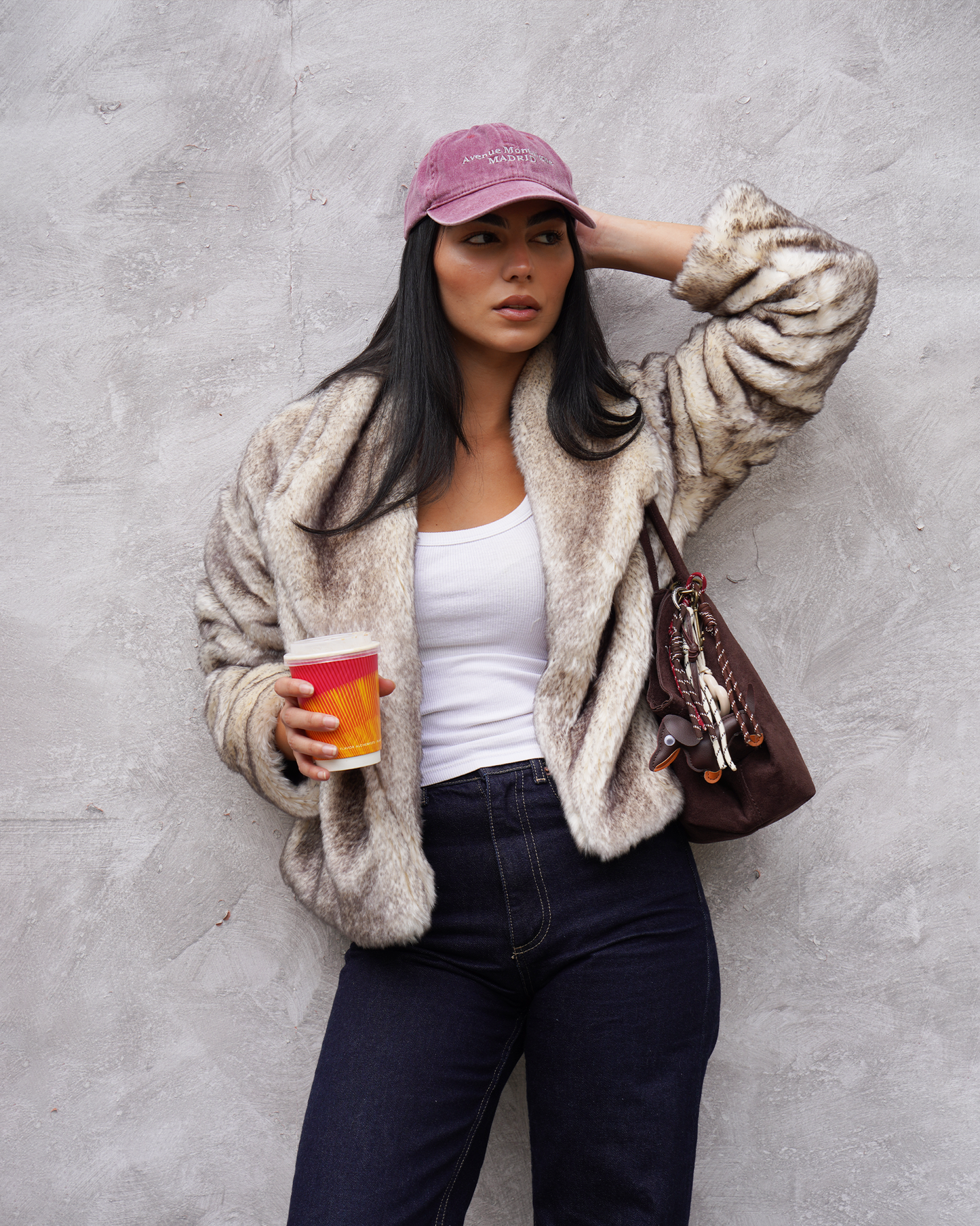 Wolf Grey Fur Jacket