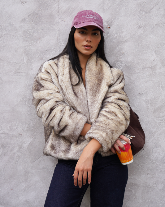 Wolf Grey Fur Jacket