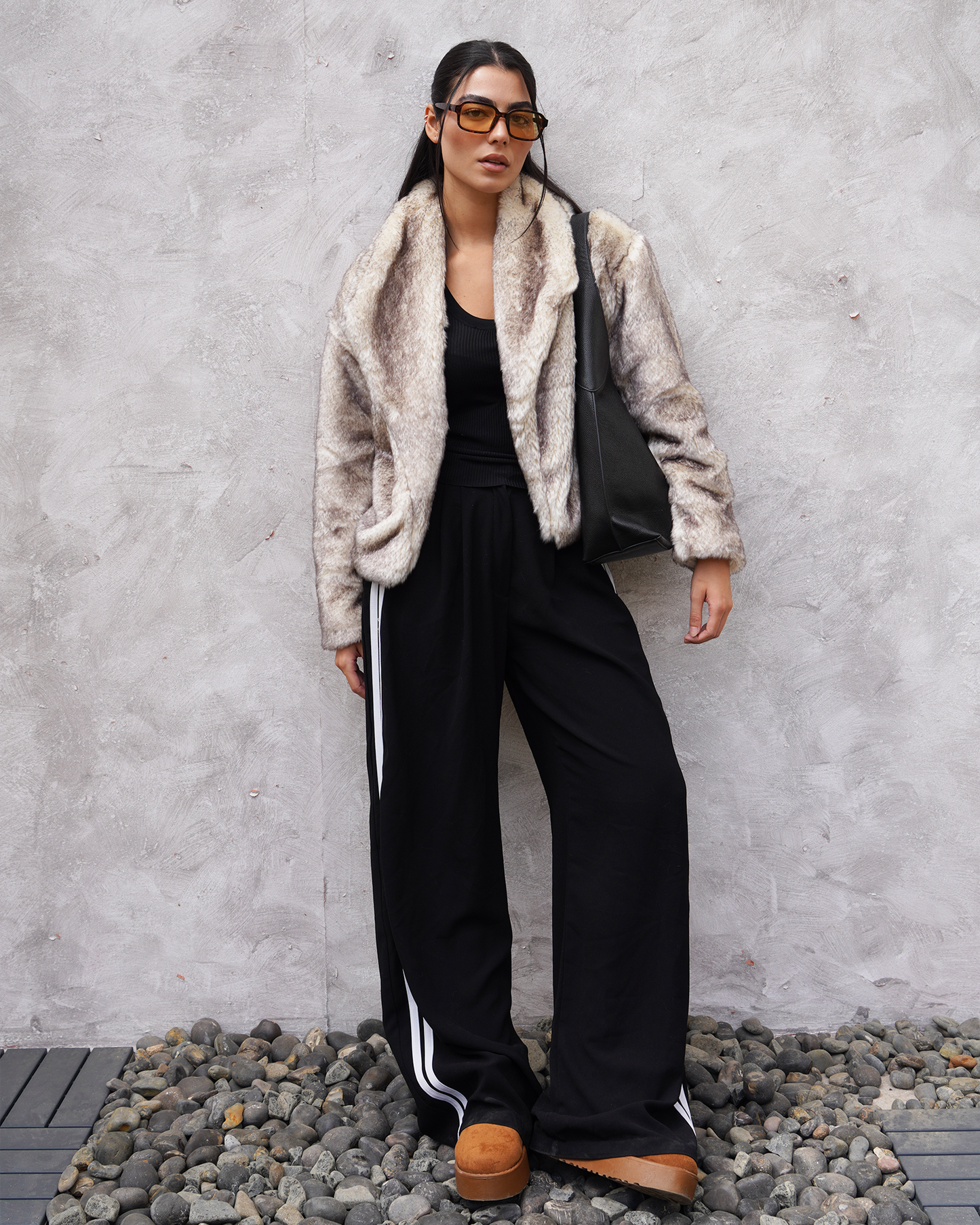 Wolf Grey Fur Jacket