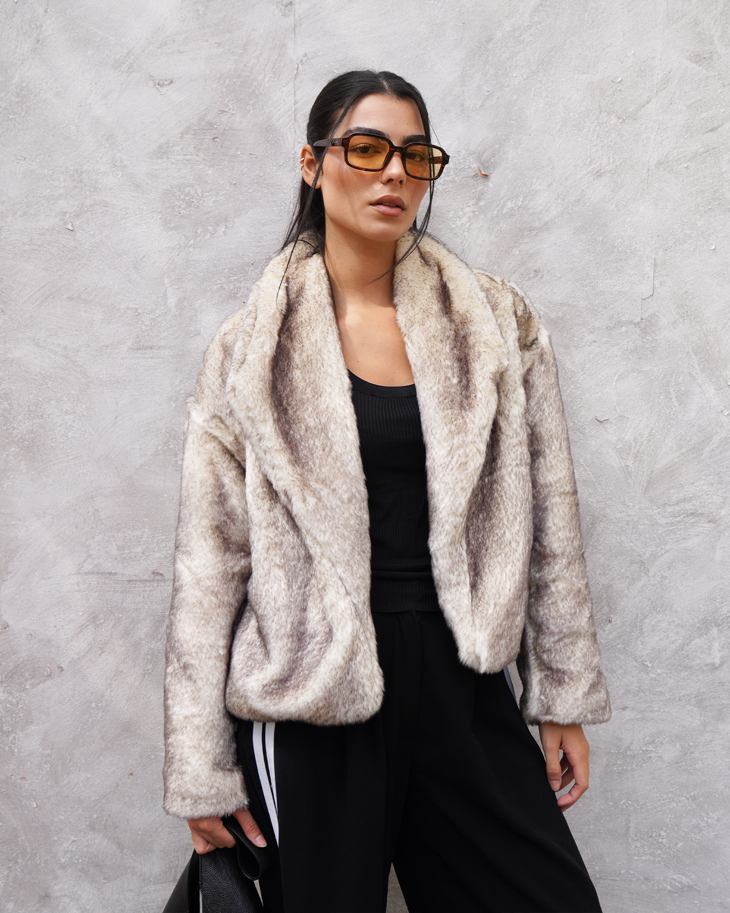 Wolf Grey Fur Jacket
