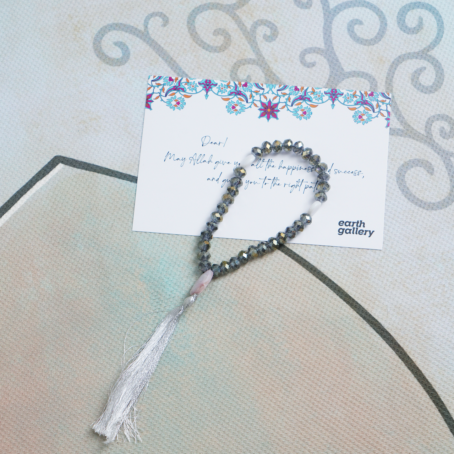 Gold Bless Padded Prayer Rug