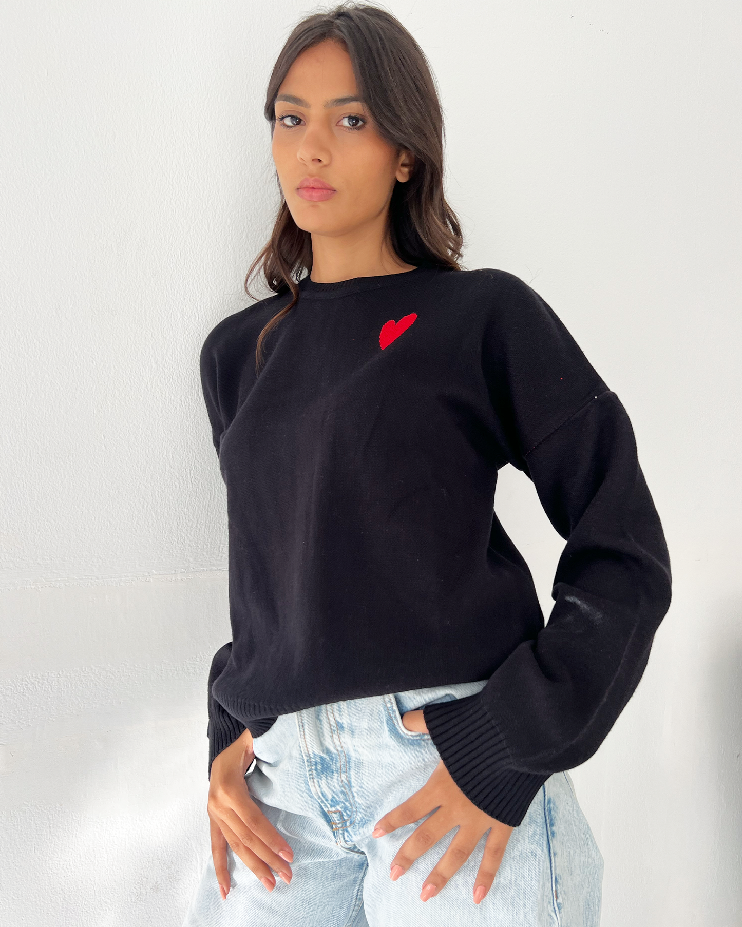 Black Heart Sweater
