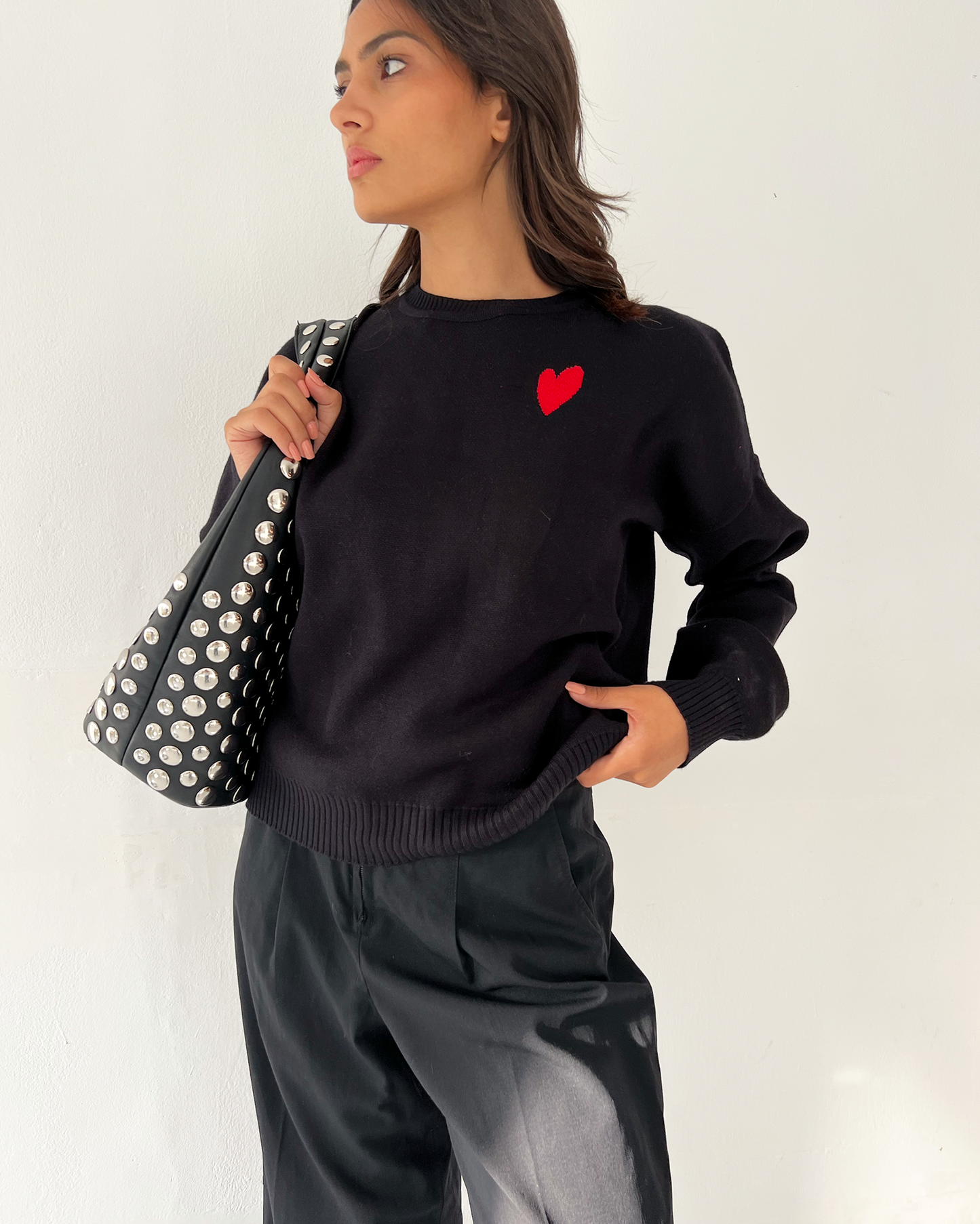 Black Heart Sweater