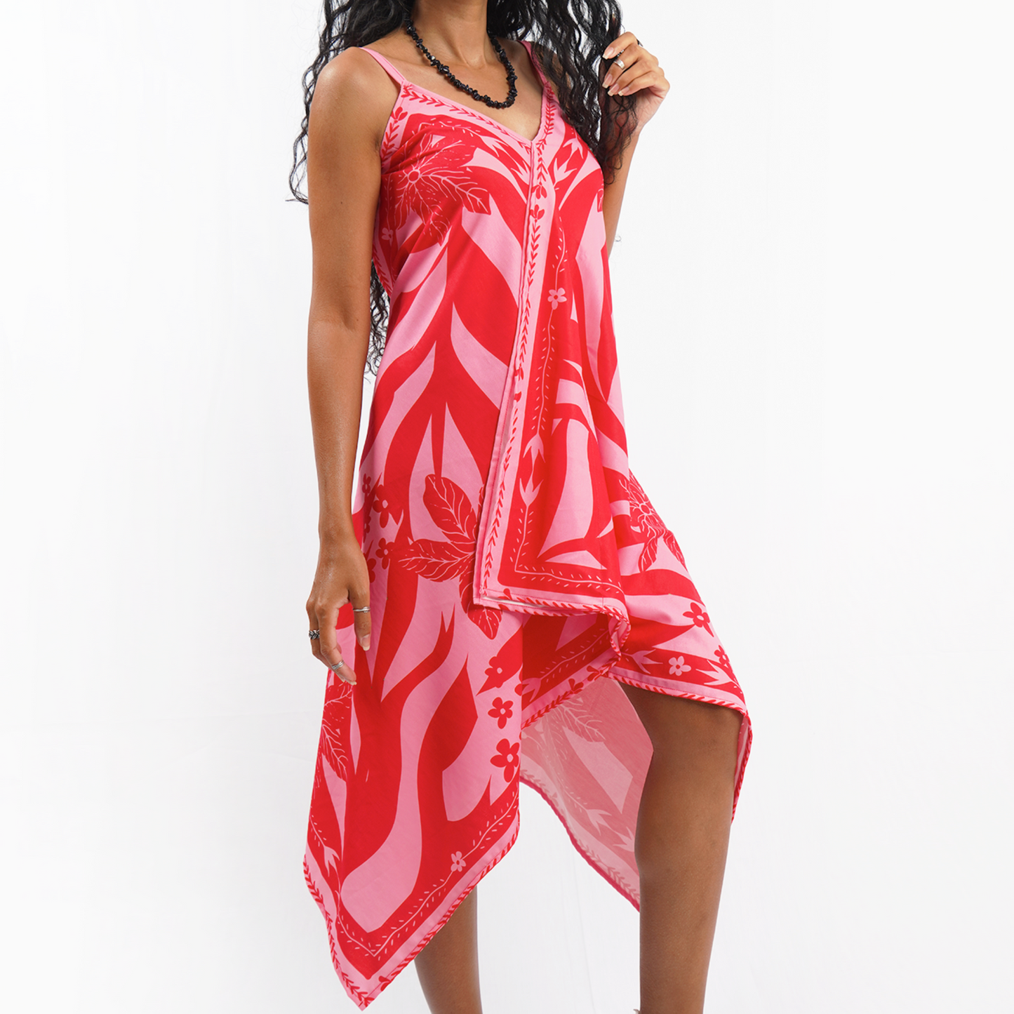 Pretty Pink Scarf Dress