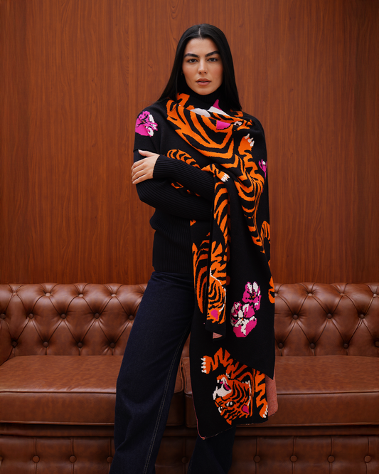 Tiger Love Knit Scarf