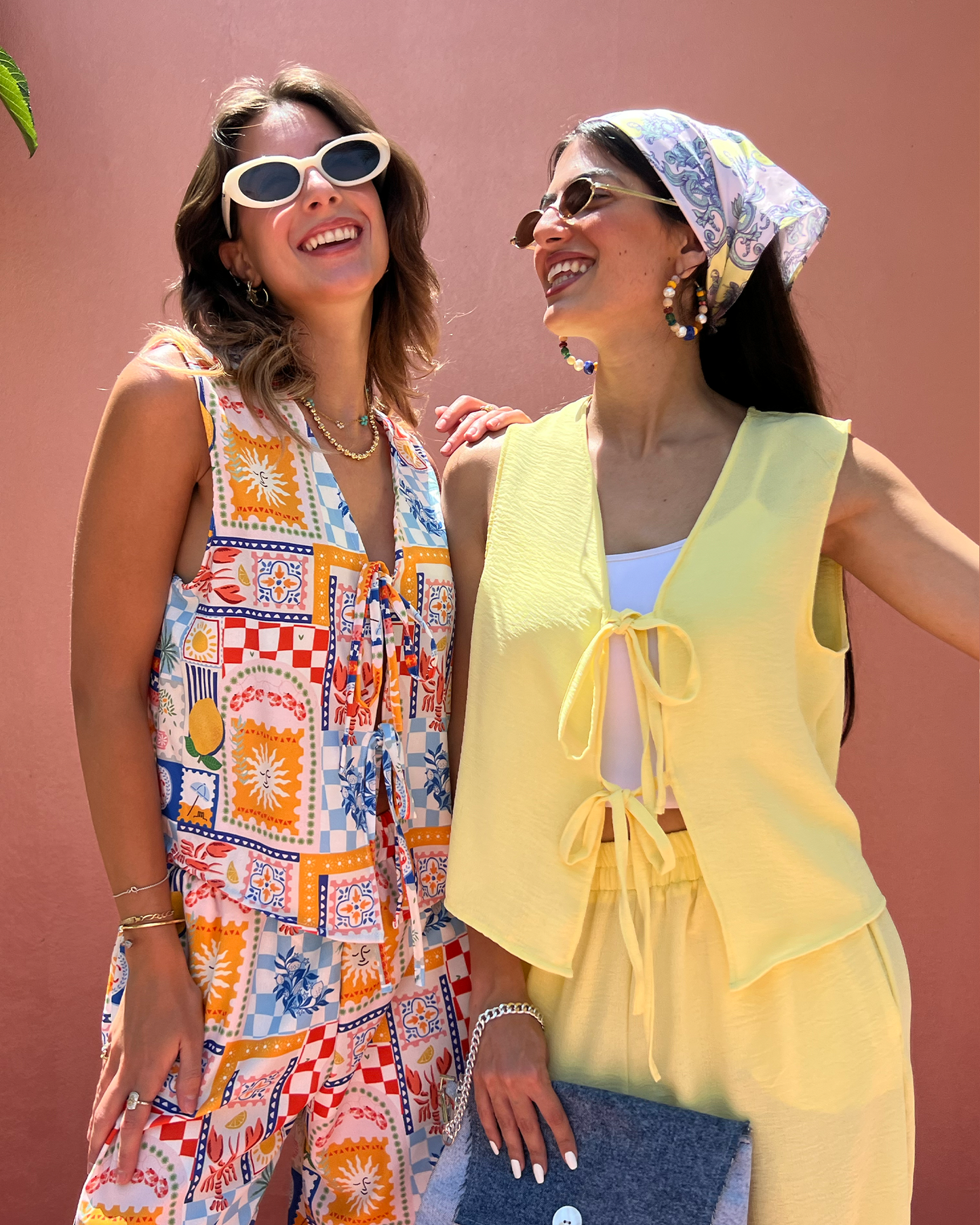 Butter Yellow Tie Vest