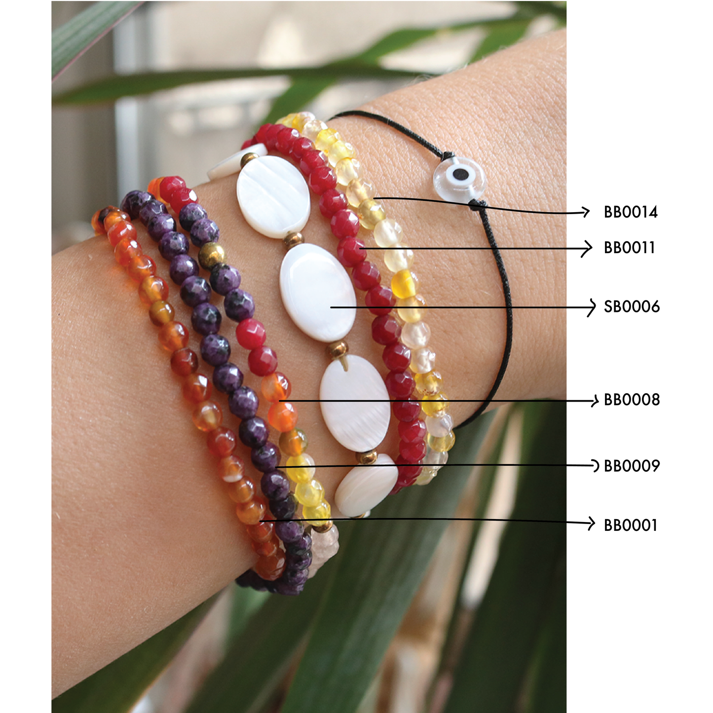 Stackable Stone Bracelet - BB0008