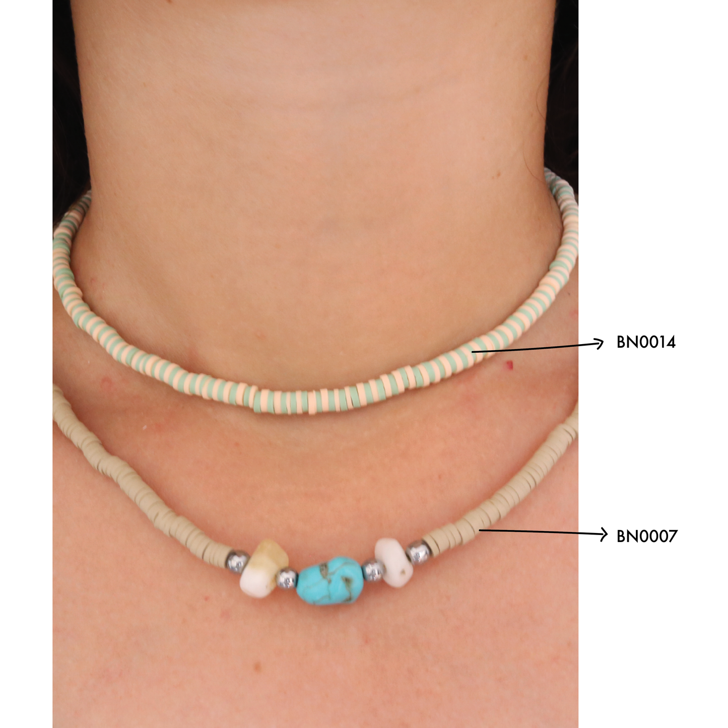 Stackable Stone Necklace - BN0007