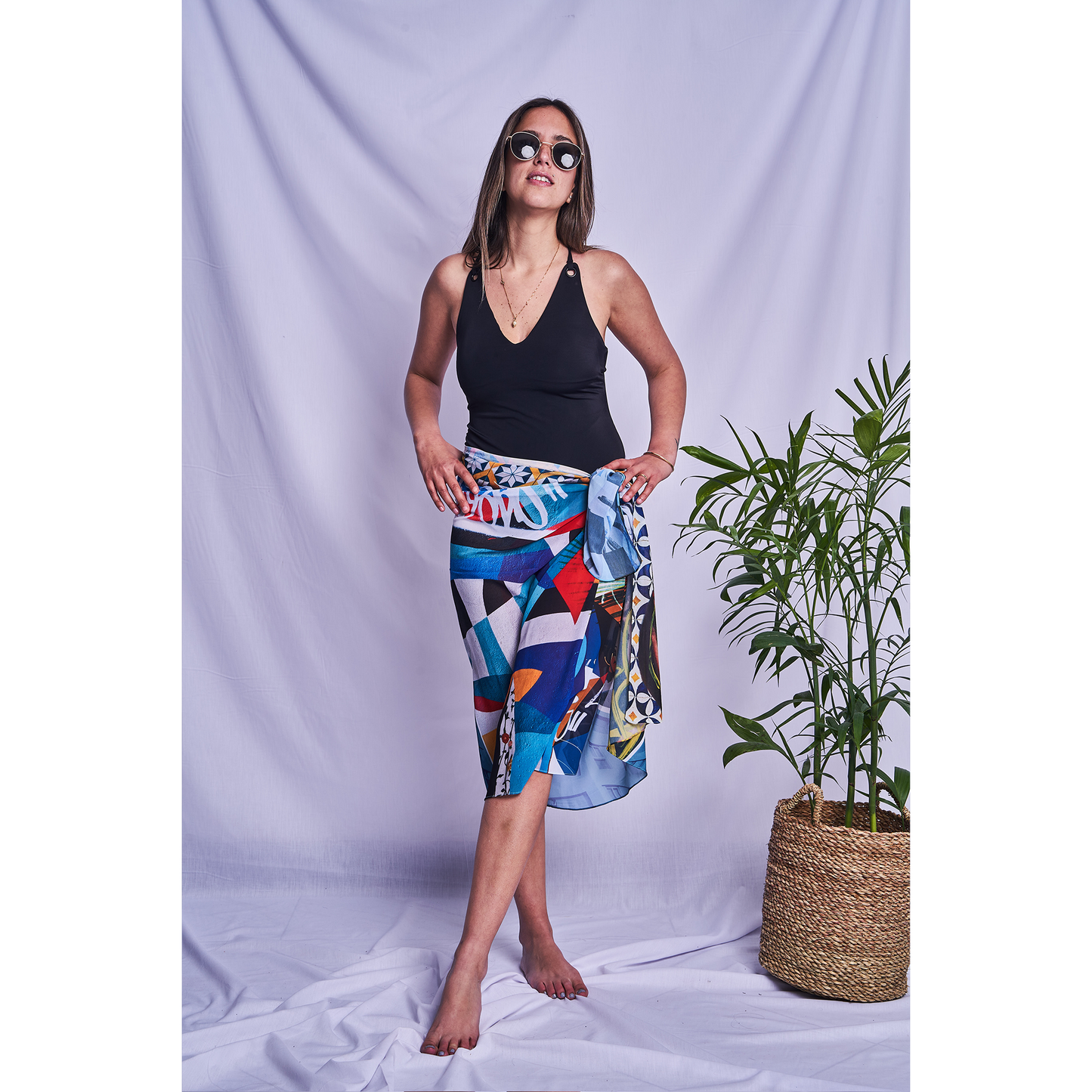 Urban Blue Wrap Cover-up