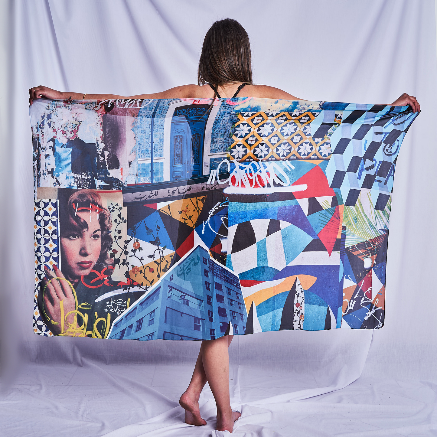 Urban Blue Wrap Cover-up
