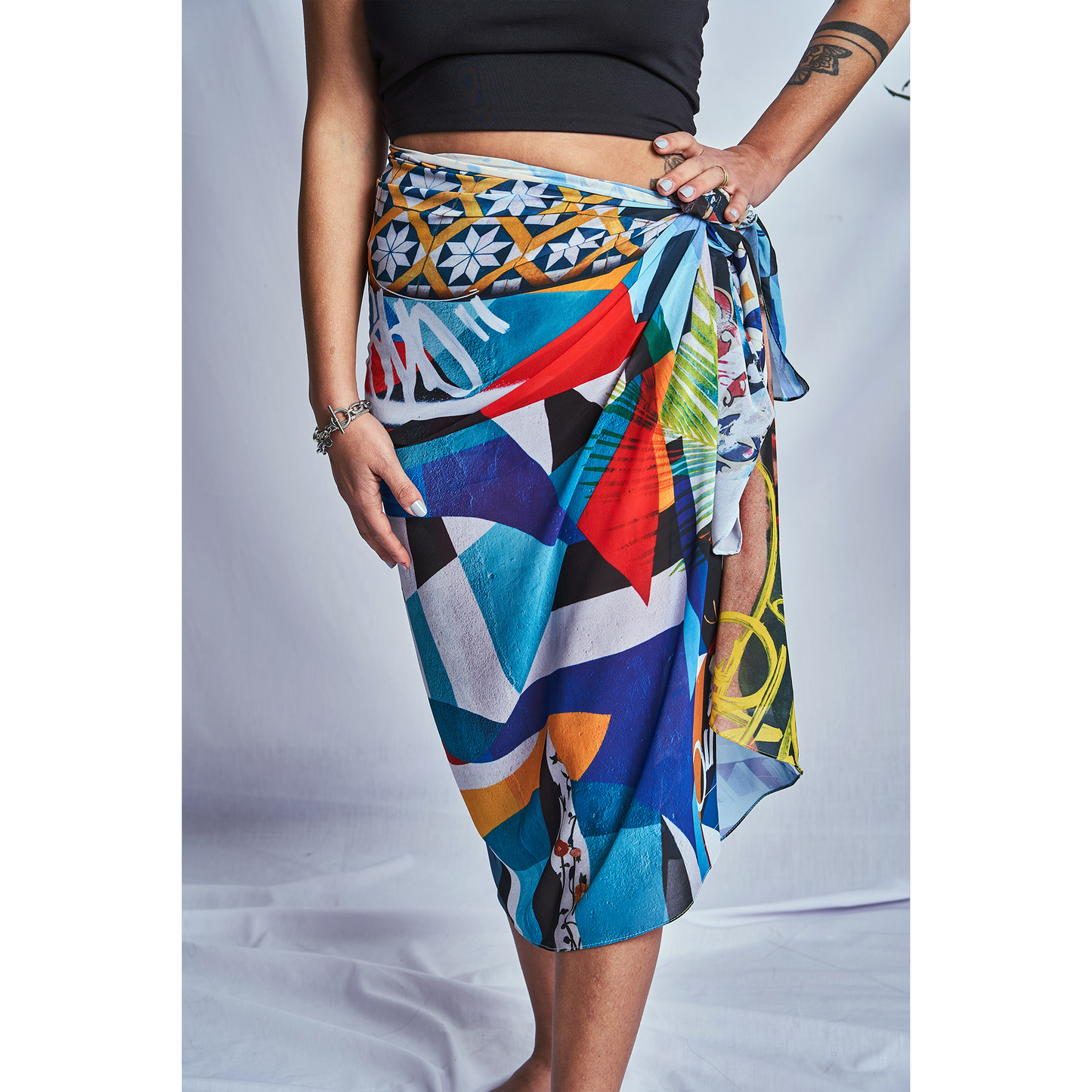 Urban Blue Wrap Cover-up