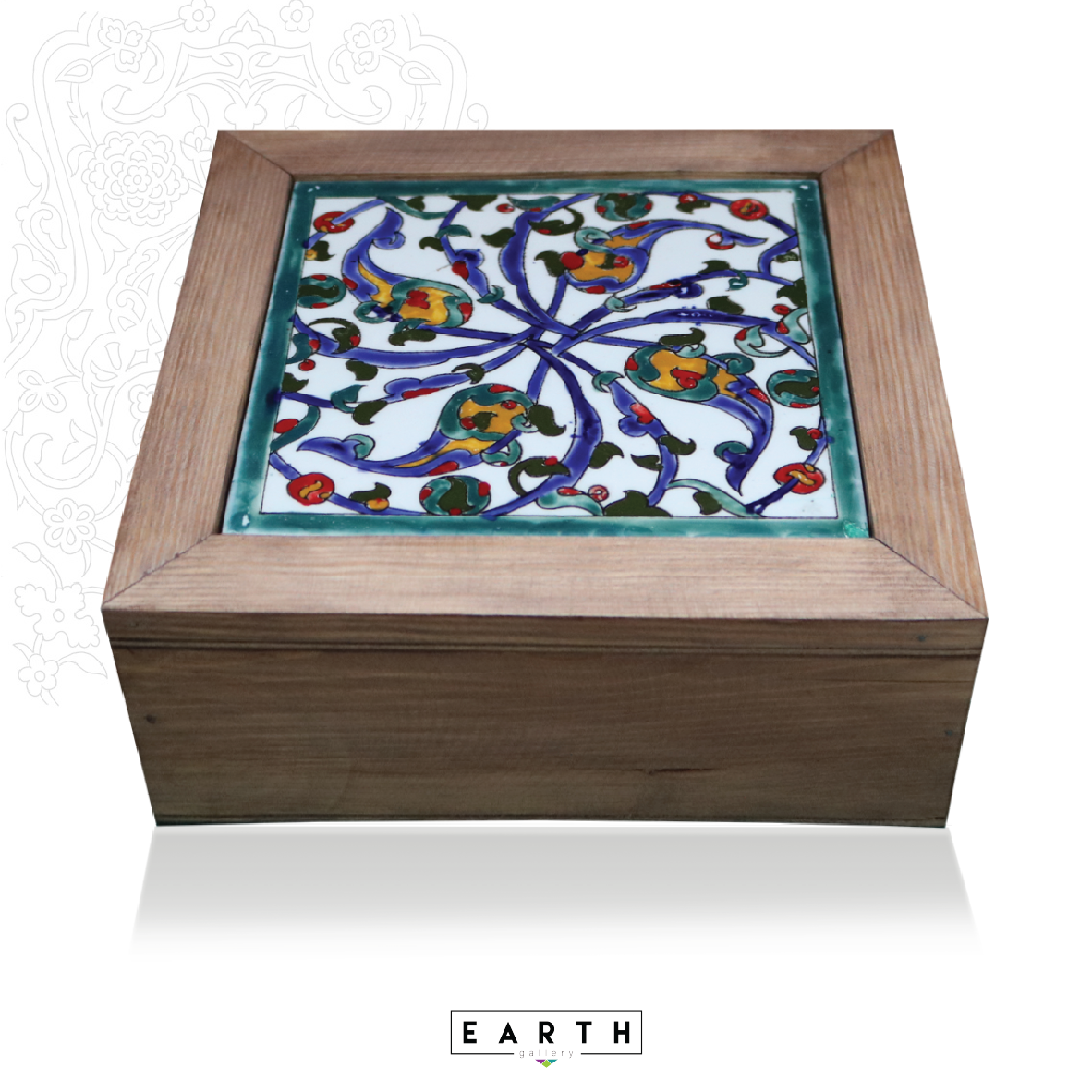 Ceramic Arabesque Box - Large