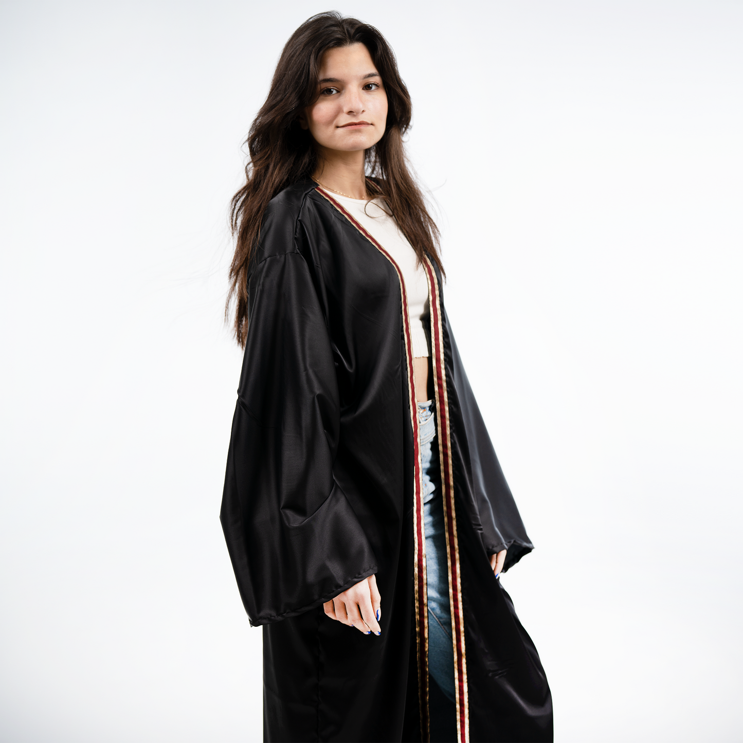 Black Silk Kaftan