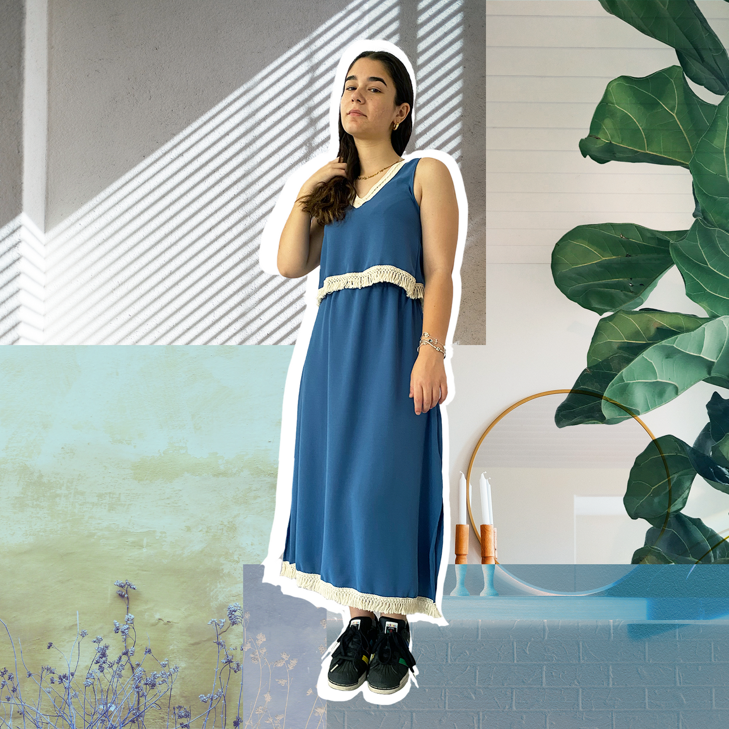 Dusty Blue Jasmine Set