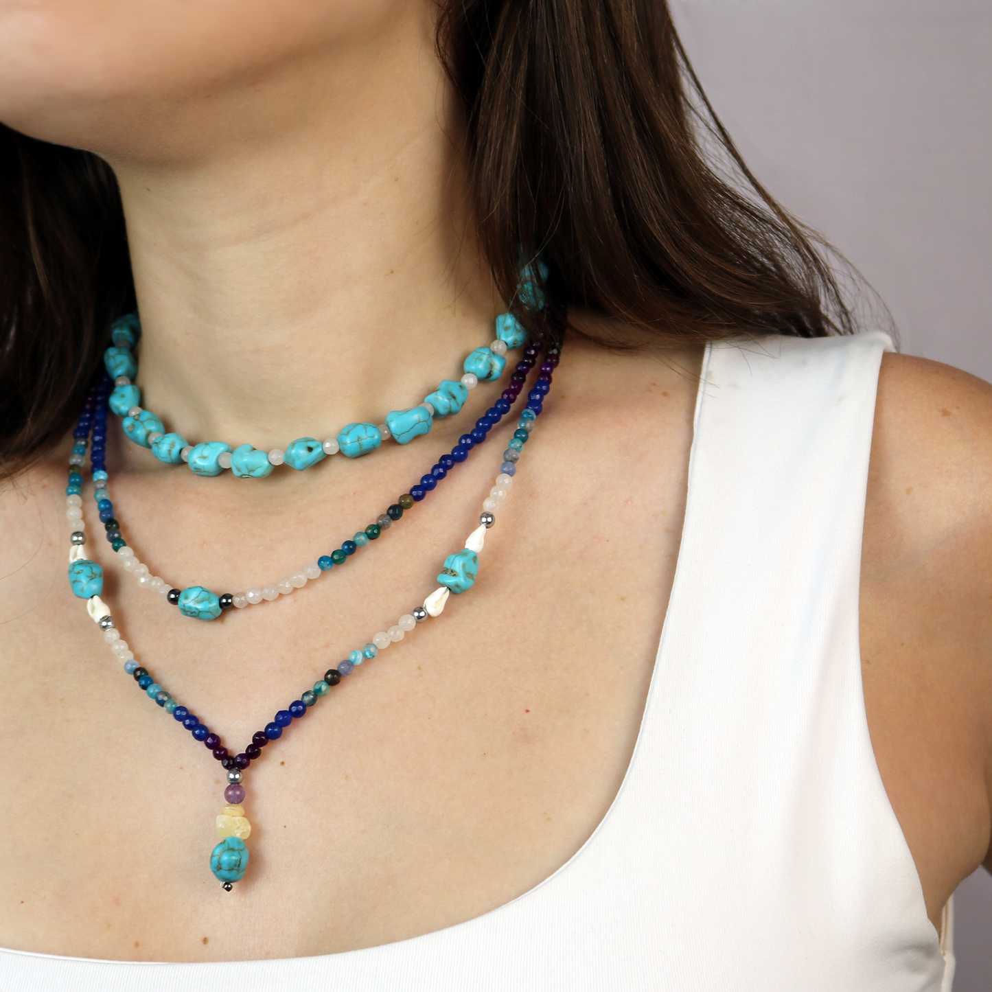 Stackable Stone Necklace - BN0018