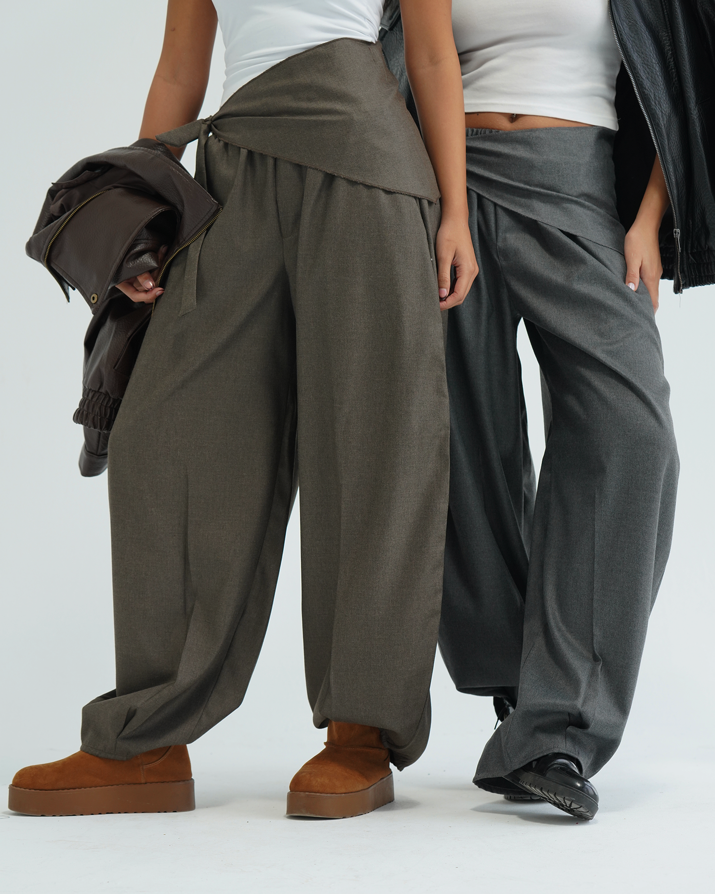 Trek Grey Cashmere Balloon Pants