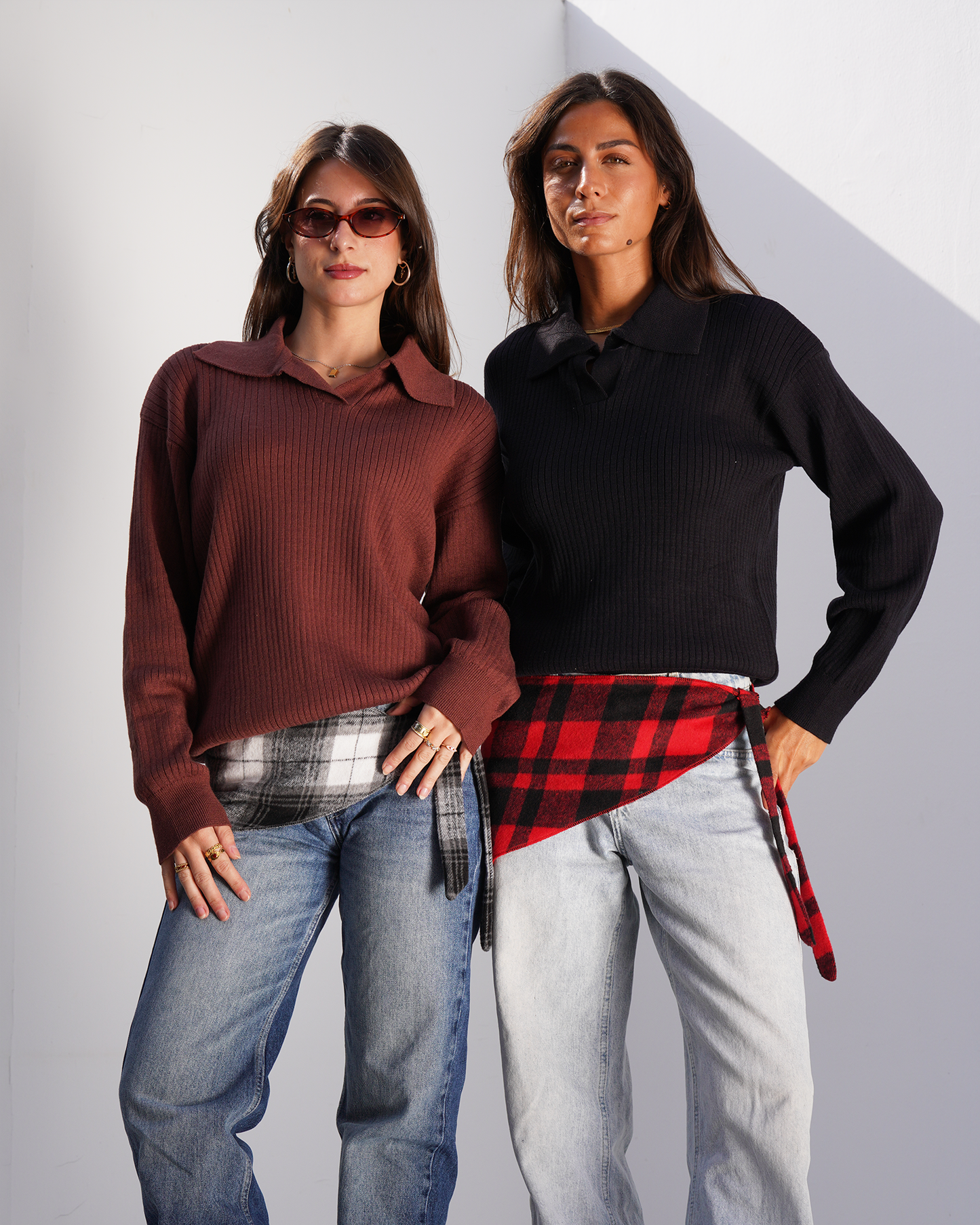 Red Flannel Scarf Belt