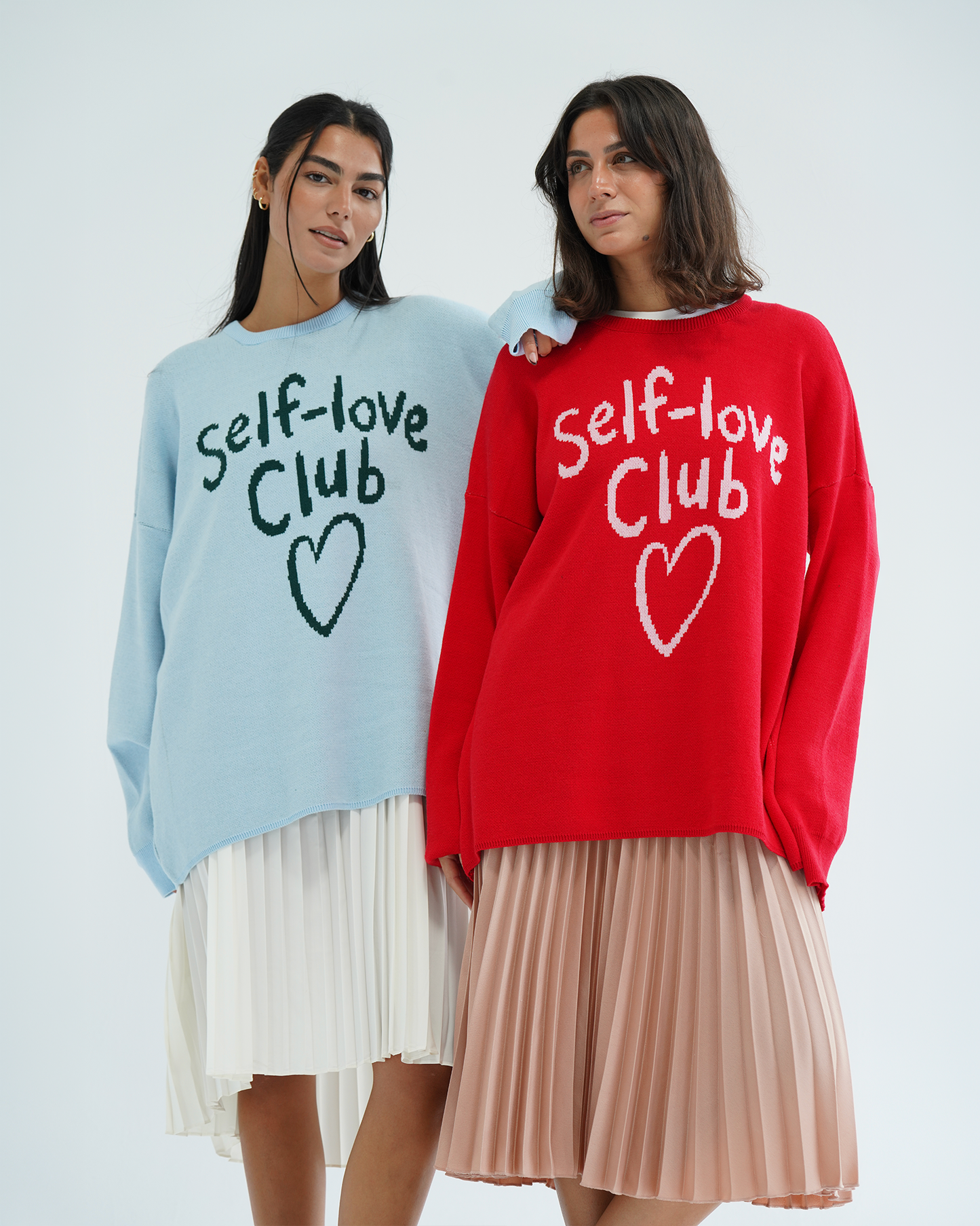 Red Self-Love Club Sweater
