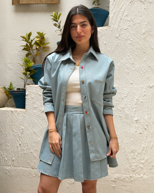 Light Denim Oversized Shirt