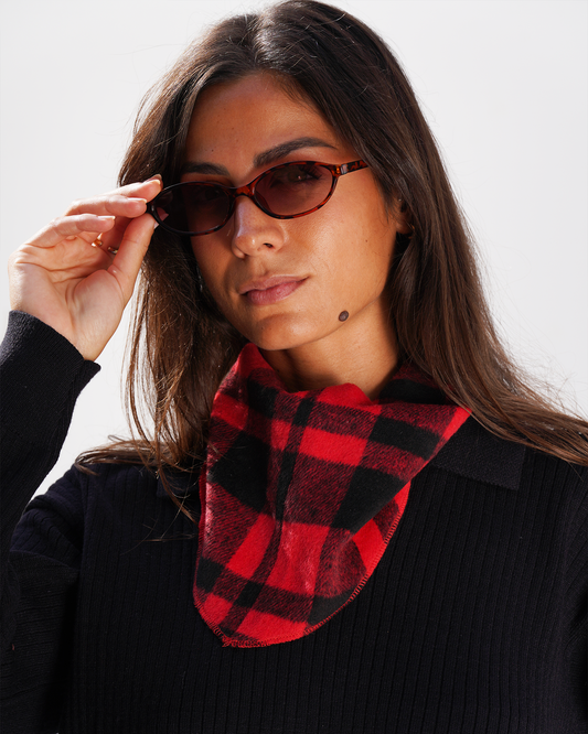 Red Flannel Scarf Belt