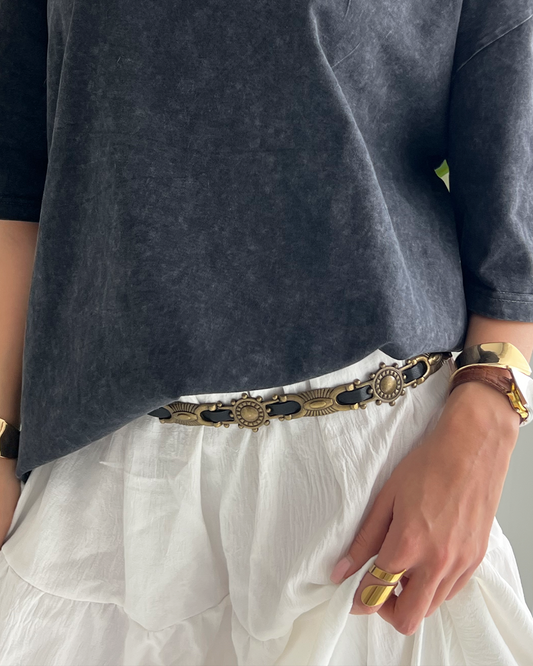 Black Boho Belt