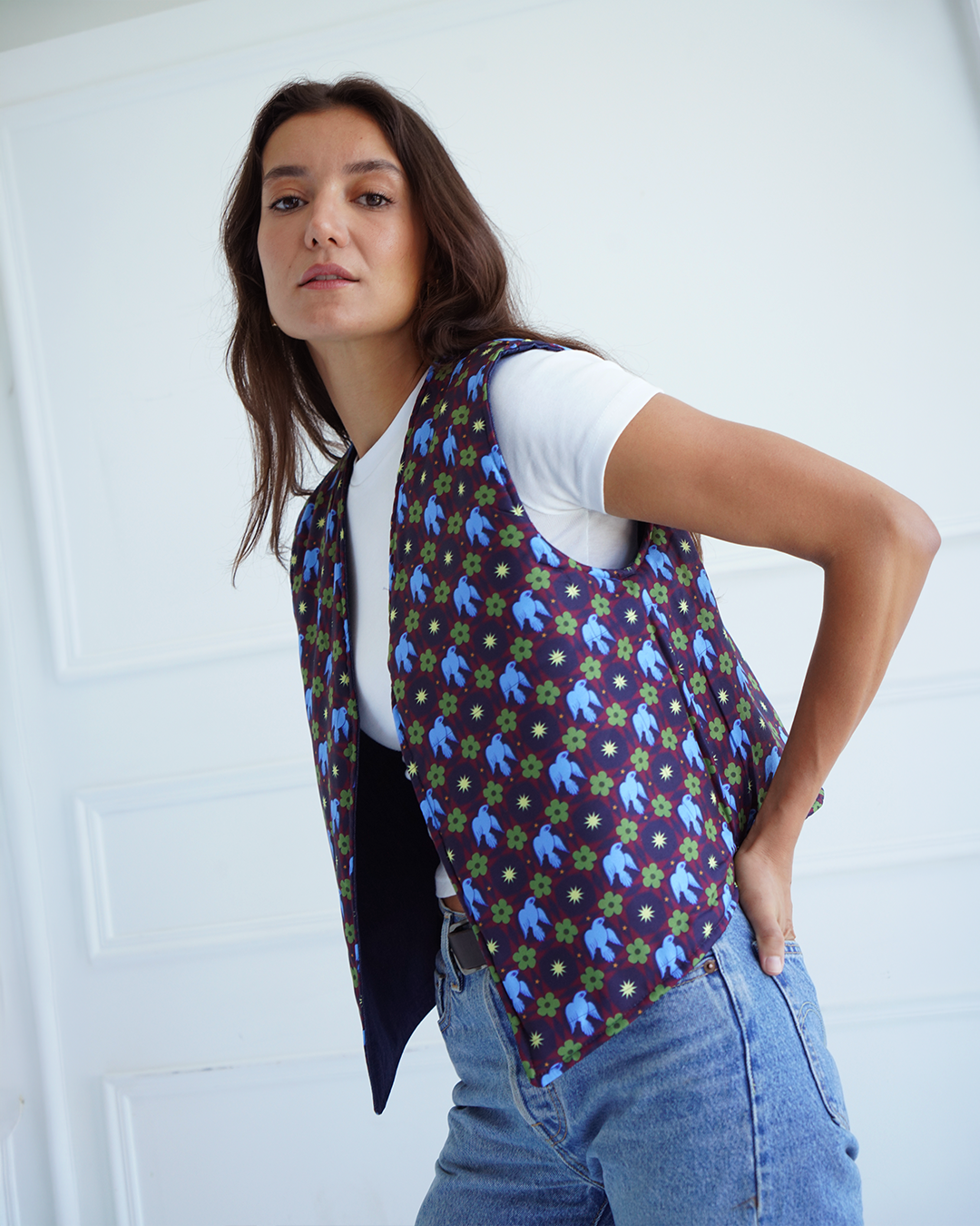 Home Reversible Denim Vest