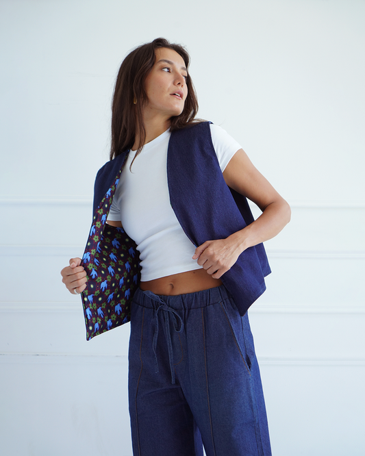 Home Reversible Denim Vest