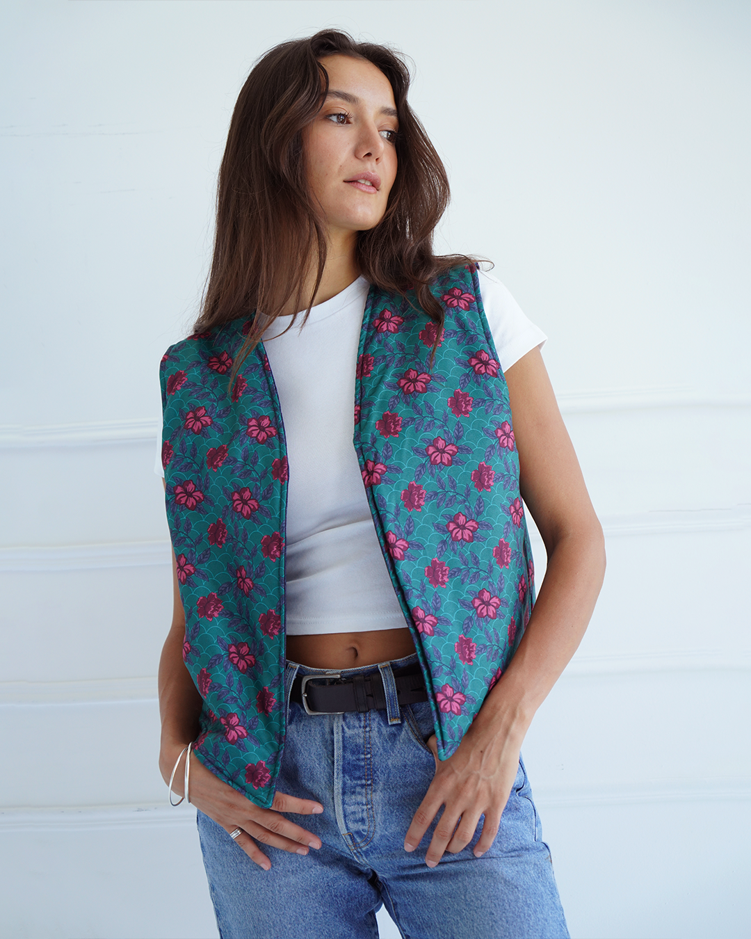 Jenin Reversible Denim Vest
