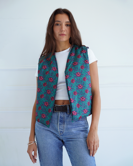 Jenin Reversible Denim Vest
