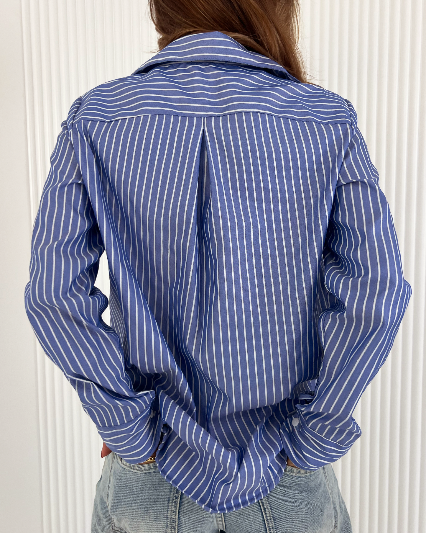 Navy Striped Shirt