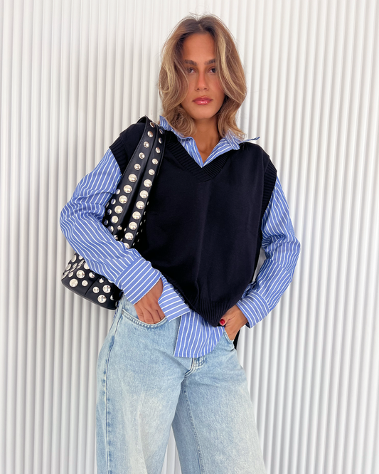 Black Knit Vest