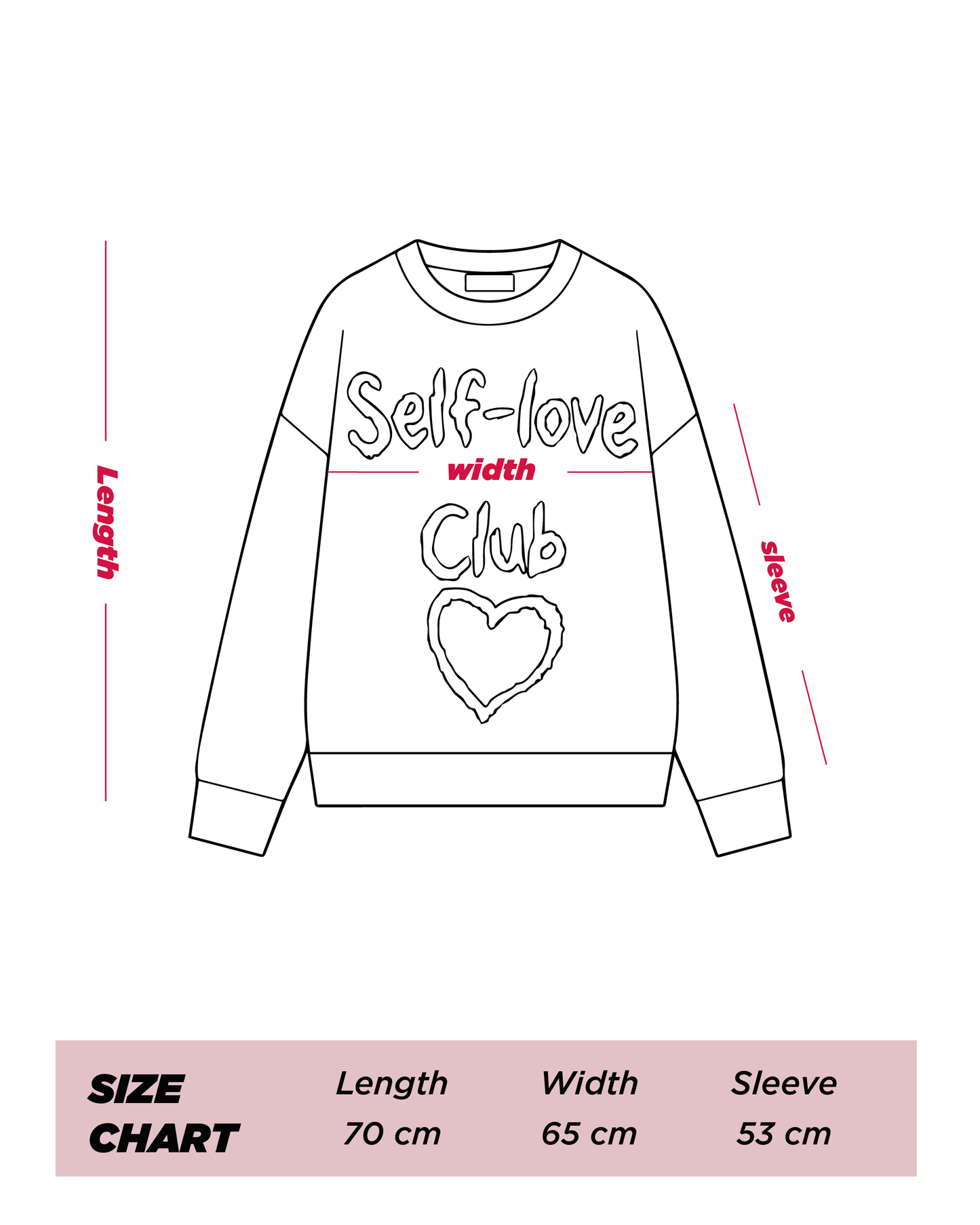 Pink Self-Love Club Sweater