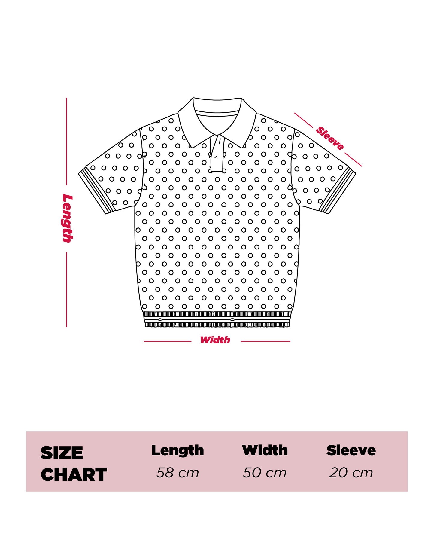 Polka-Dot Knit Polo