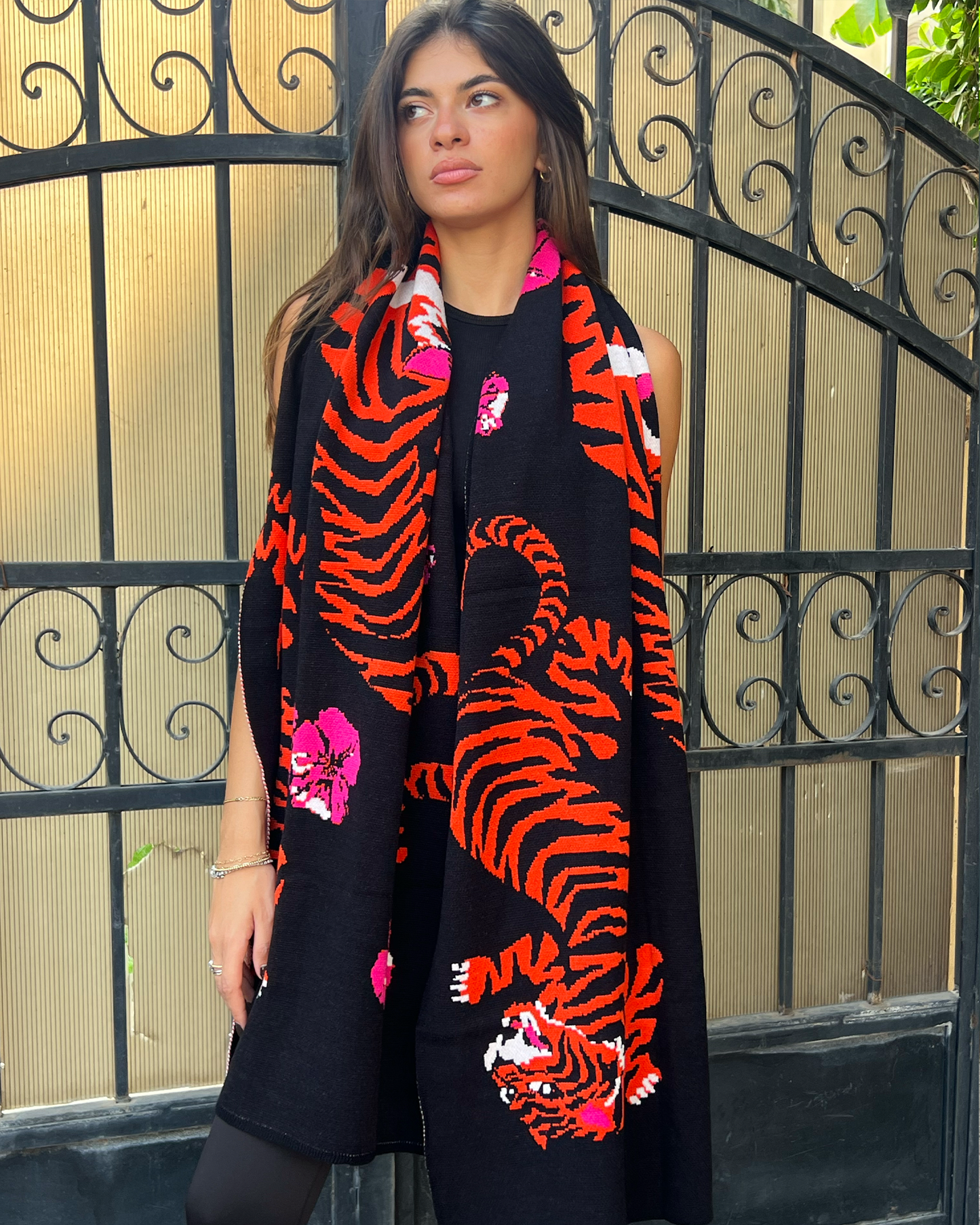 Tiger Love Knit Scarf
