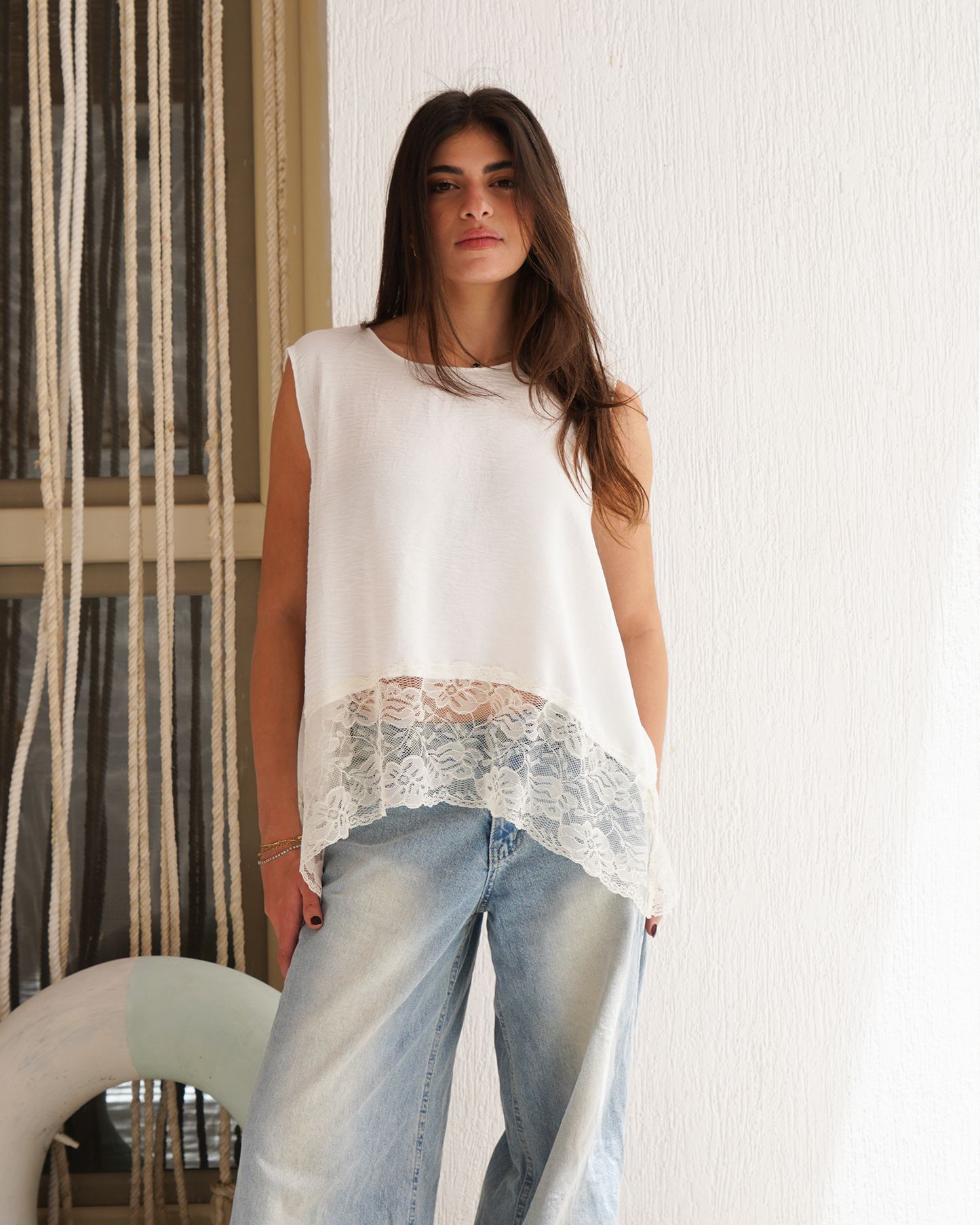 White Lace Top