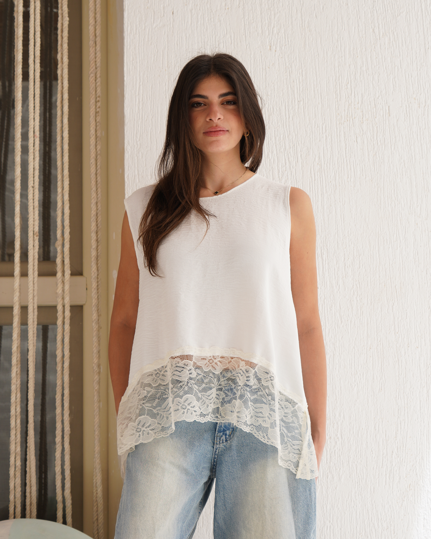 White Lace Top
