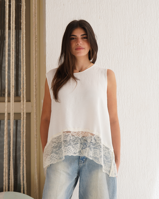 White Lace Top