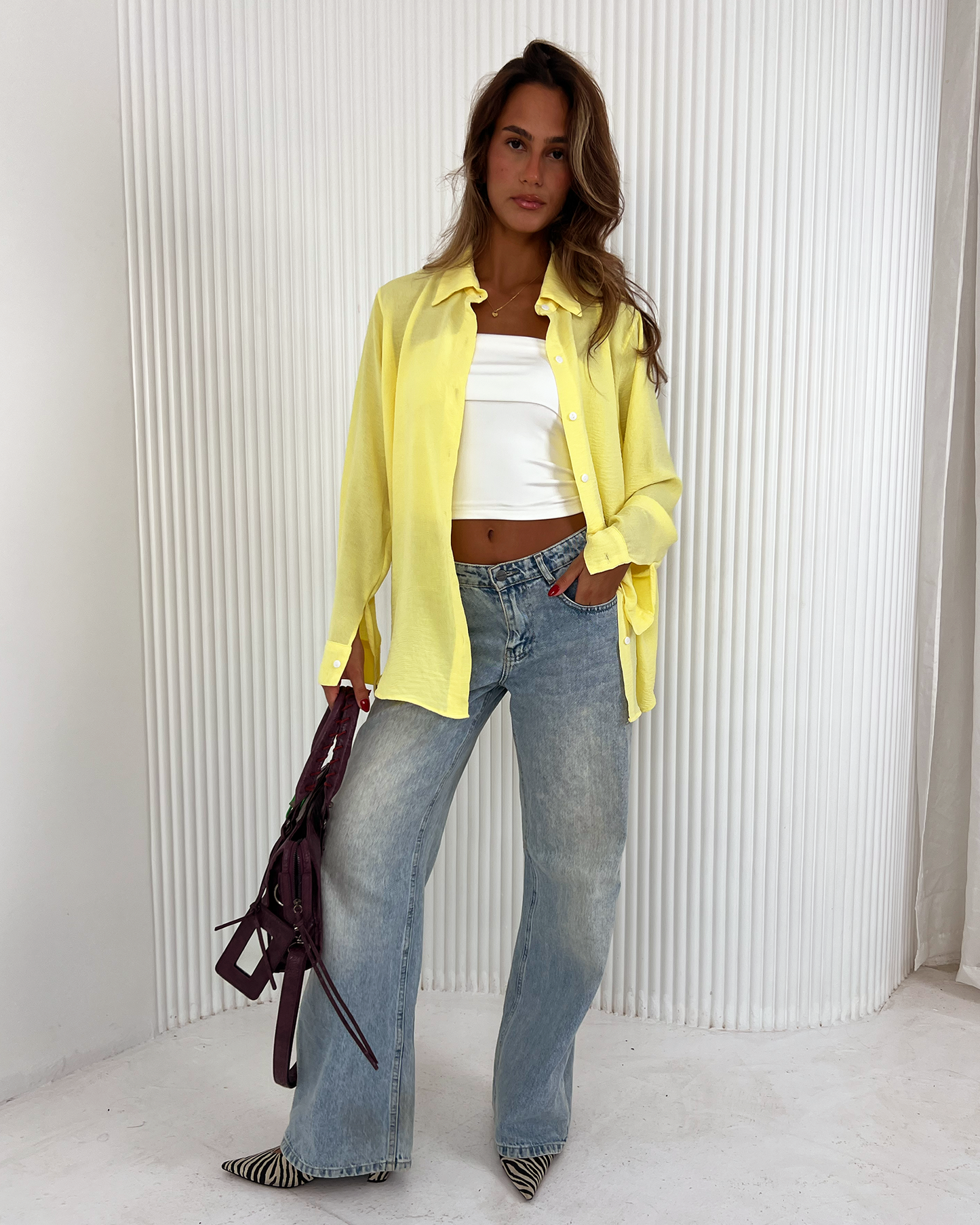 Yellow Oversized Shirt