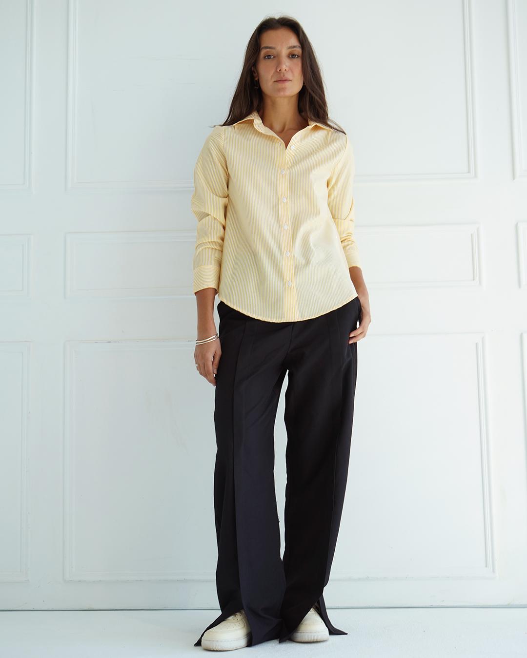 Yellow Pinstriped Shirt