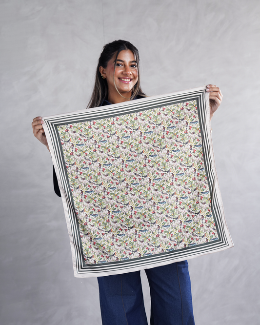 Beige Botanic Garden Scarf
