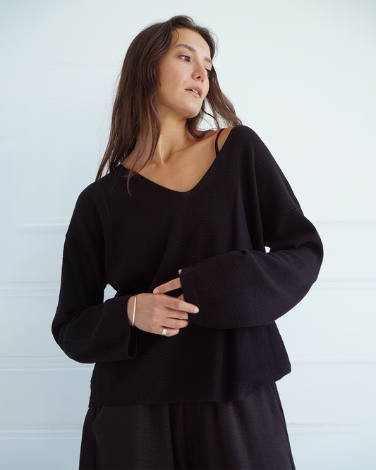 Black Light Knit Top